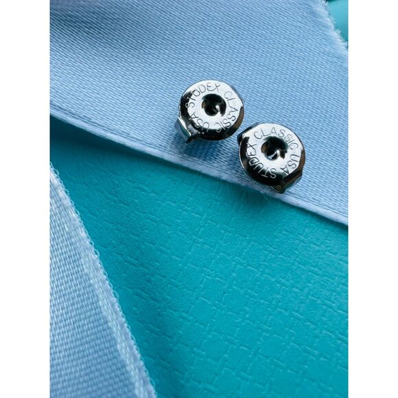 RARE Used Tiffany Rose Quartz🩷 Earrings in 925 - Picture 7 of 8